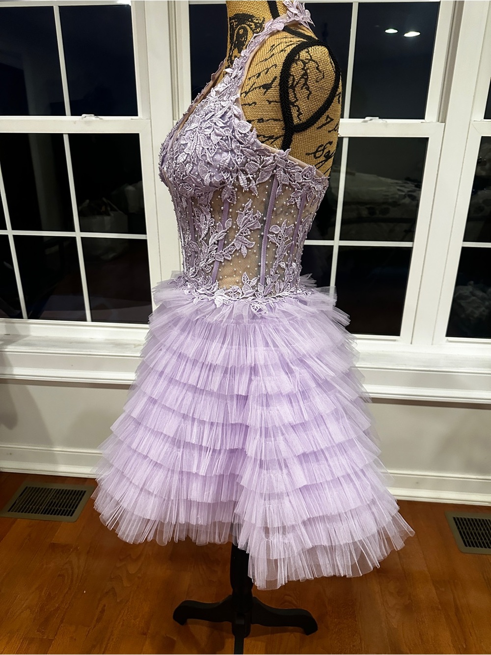 Sherri Hill Lilac Homecoming Dress